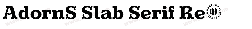 AdornS Slab Serif Re字体转换